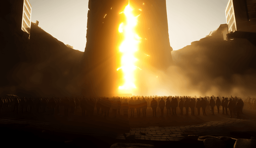 Storyboard sample: Close-up of a character with dynamic lighting effects, generated using Wan2.1