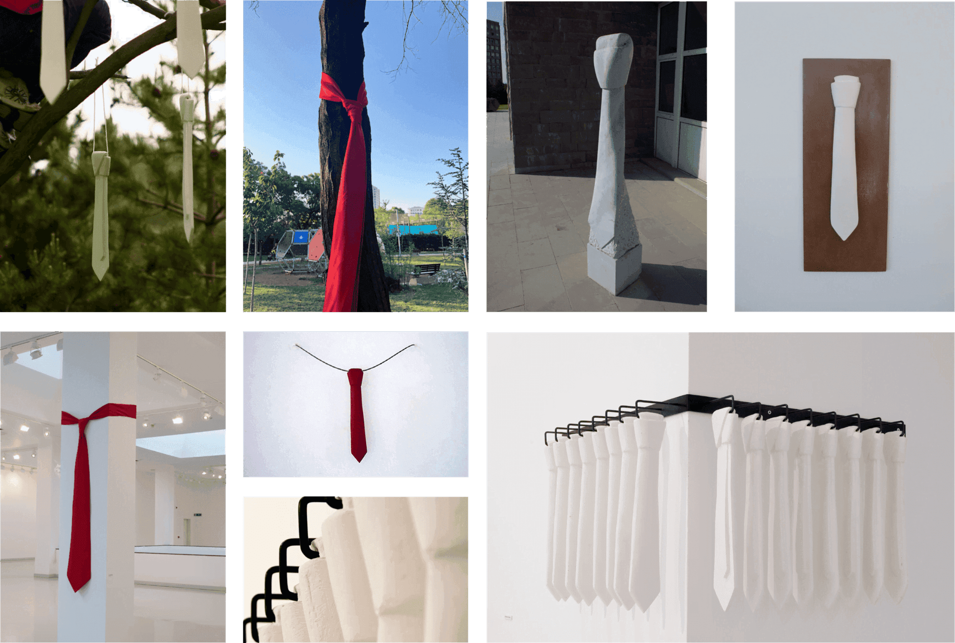 Tie sculpture